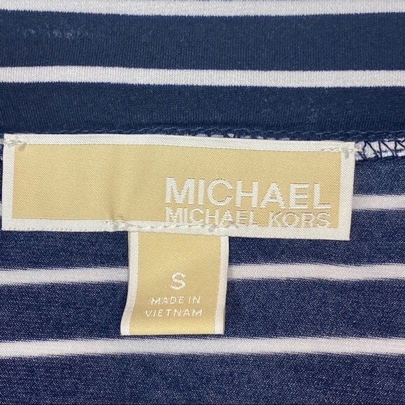 Michael Kors Blue & White Striped Maxi Skirt - Size Small - EUC - Picture 7 of 10